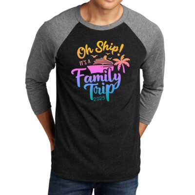 Unisex Triblend 3/4 Sleeve Raglan Tee Thumbnail